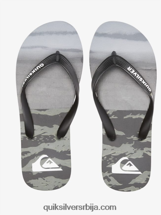 мушкарци Quiksilver молокаи пет-о јапанке црно/зелено Z824VN1858