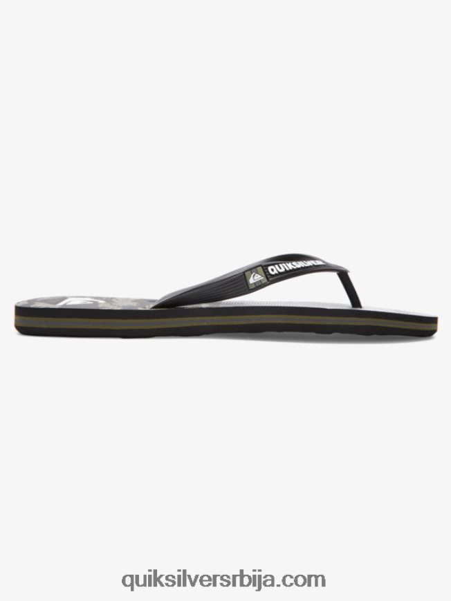 мушкарци Quiksilver молокаи пет-о јапанке црно/зелено Z824VN1858
