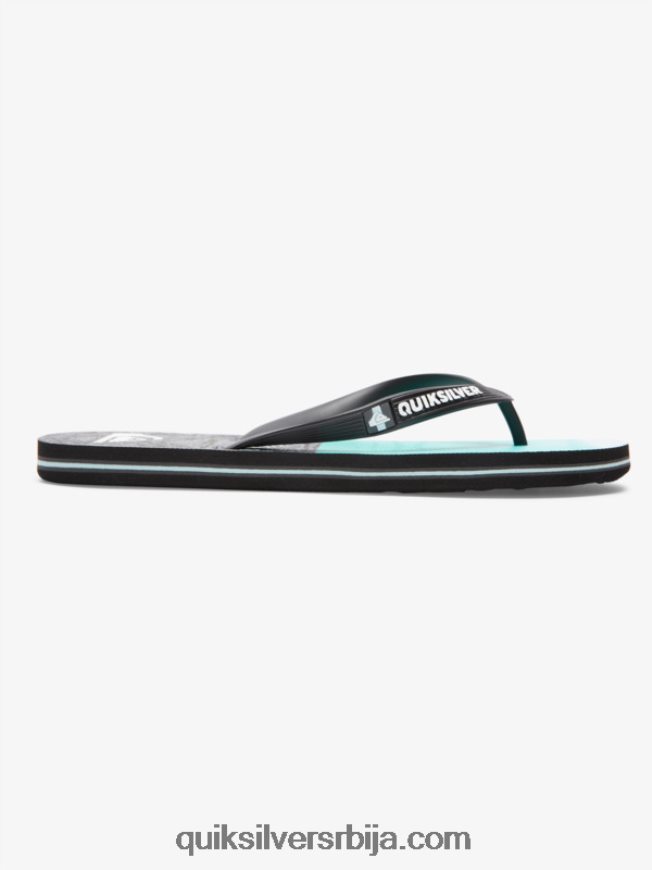 мушкарци Quiksilver молокаи пет-о јапанке црно/плаво Z824VN1859