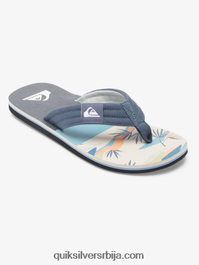 мушкарци Quiksilver молокаи опуштене сандале сиво/бело Z824VN494