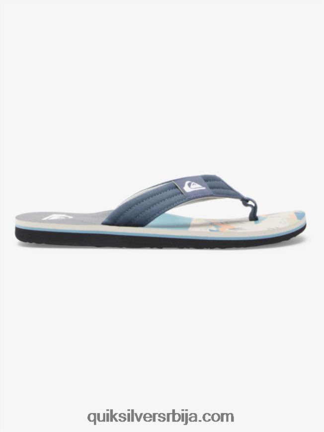 мушкарци Quiksilver молокаи опуштене сандале сиво/бело Z824VN494