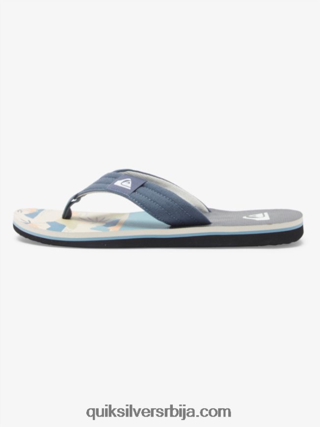 мушкарци Quiksilver молокаи опуштене сандале сиво/бело Z824VN494