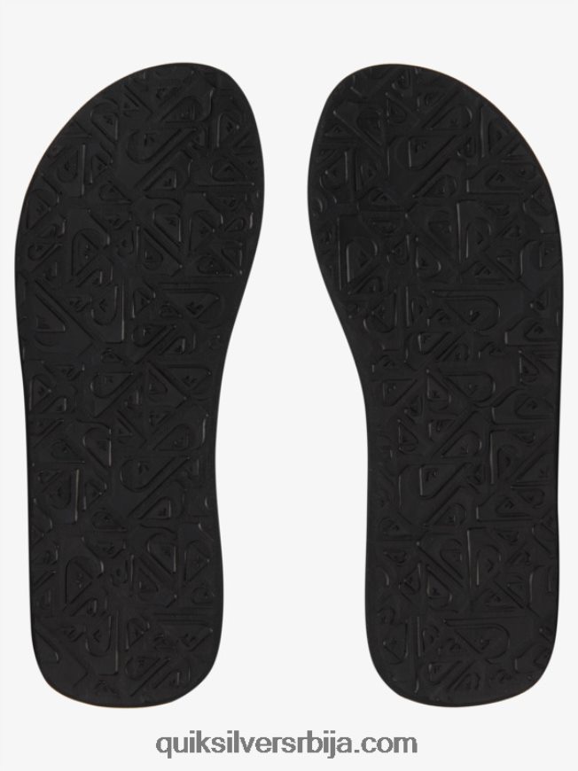 мушкарци Quiksilver молокаи опуштене сандале црна/зелена/плава Z824VN496