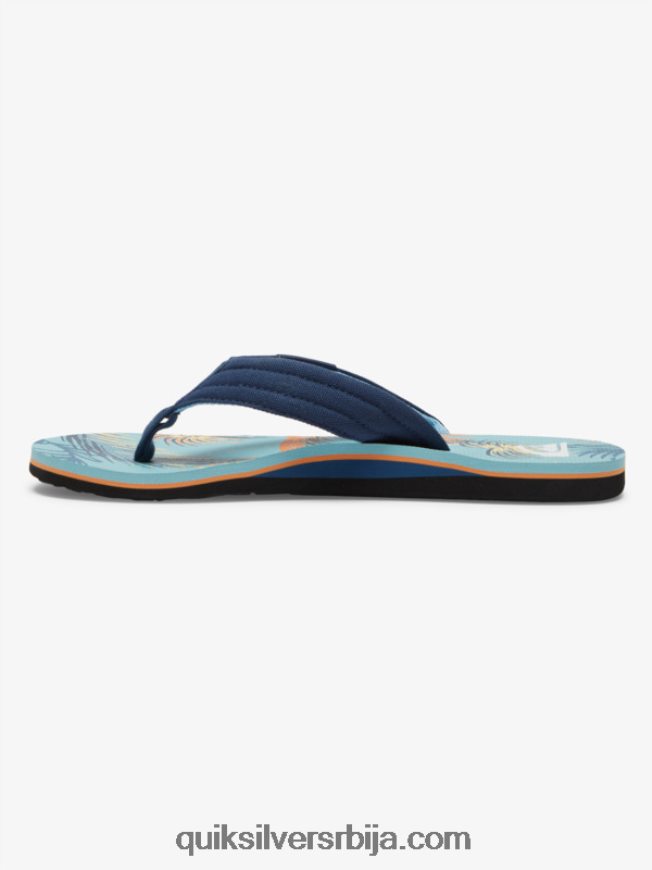 мушкарци Quiksilver молокаи опуштене сандале плава/црна/жута Z824VN498