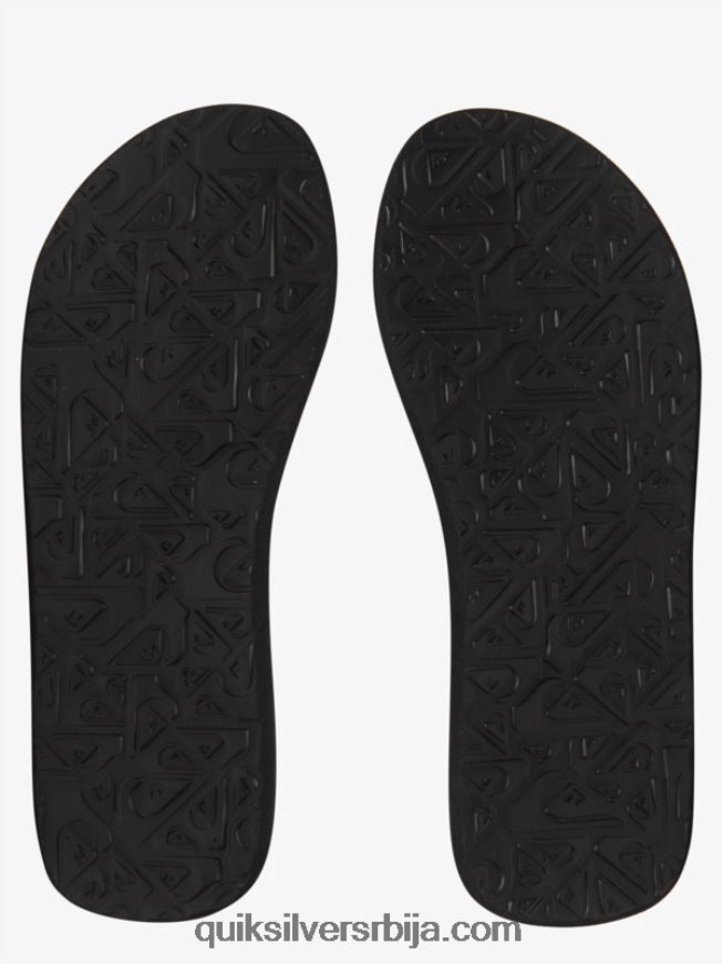 мушкарци Quiksilver молокаи опуштене сандале црна/зелена/сива Z824VN499