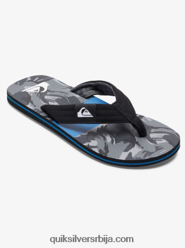 мушкарци Quiksilver молокаи опуштене сандале црно/сиво Z824VN500