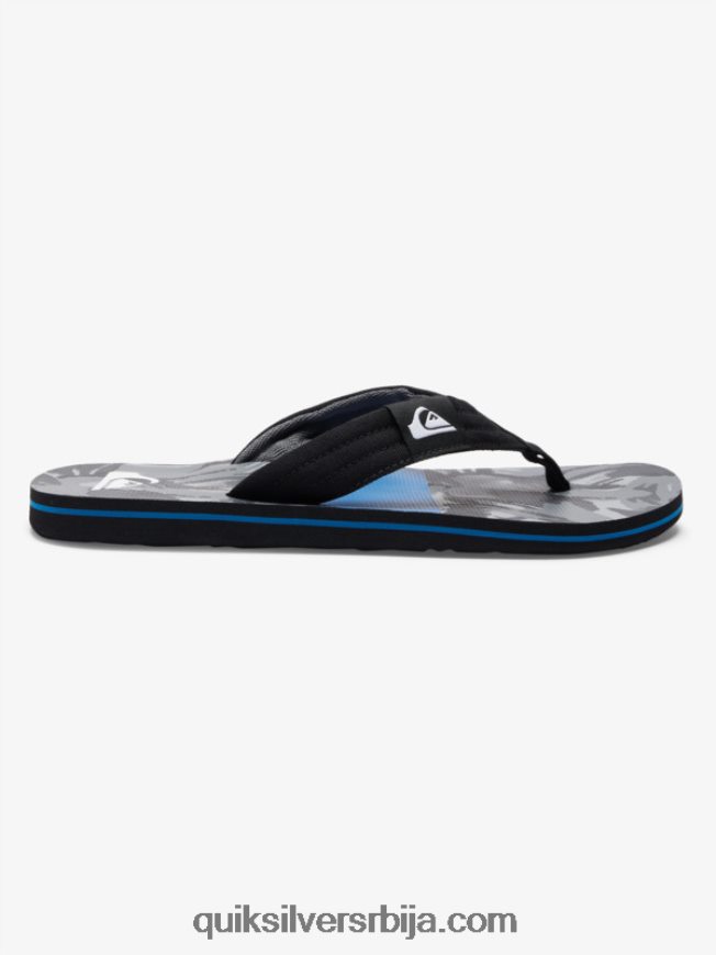 мушкарци Quiksilver молокаи опуштене сандале црно/сиво Z824VN500