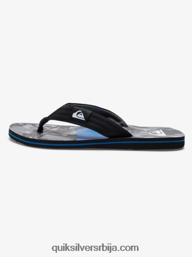 мушкарци Quiksilver молокаи опуштене сандале црно/сиво Z824VN500
