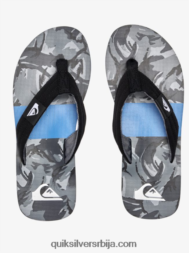 мушкарци Quiksilver молокаи опуштене сандале црно/сиво Z824VN500
