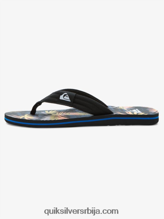 мушкарци Quiksilver молокаи опуштене сандале црна/плава/роза Z824VN501