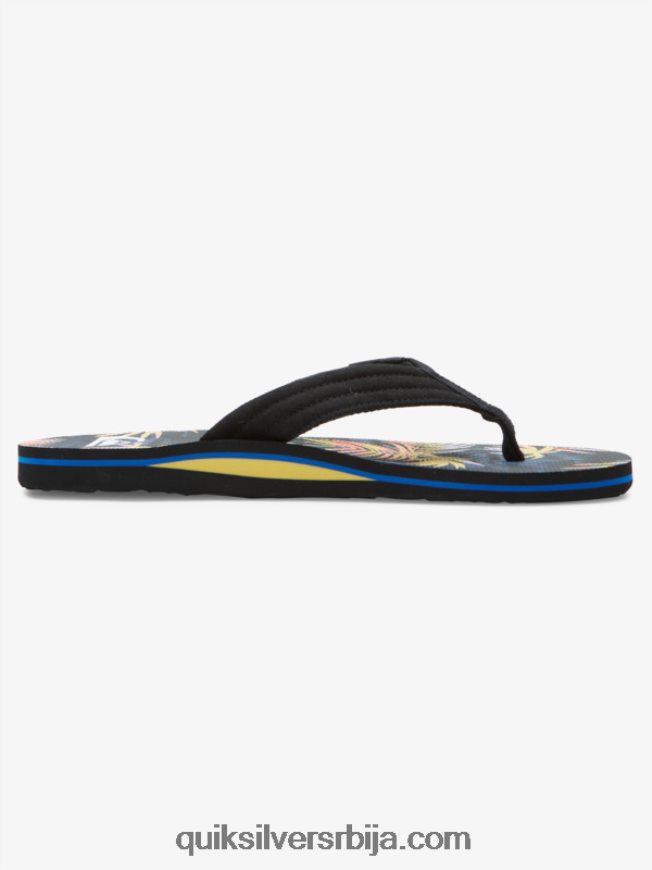 мушкарци Quiksilver молокаи опуштене сандале црна/плава/роза Z824VN501