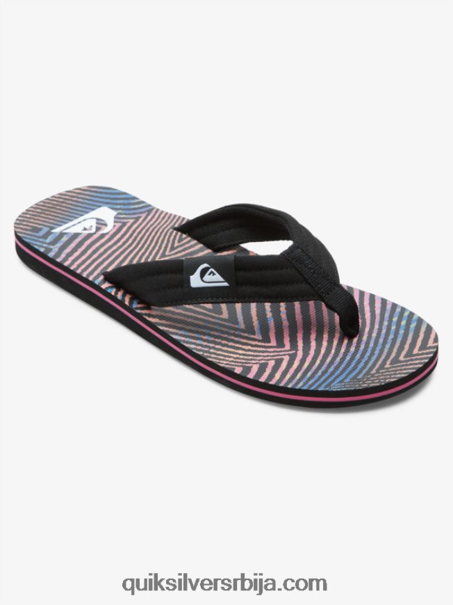 мушкарци Quiksilver молокаи опуштене сандале црна/наранџаста/сива Z824VN502