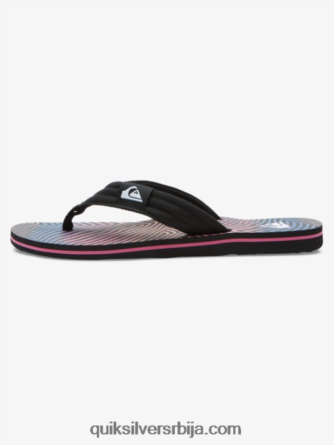 мушкарци Quiksilver молокаи опуштене сандале црна/наранџаста/сива Z824VN502