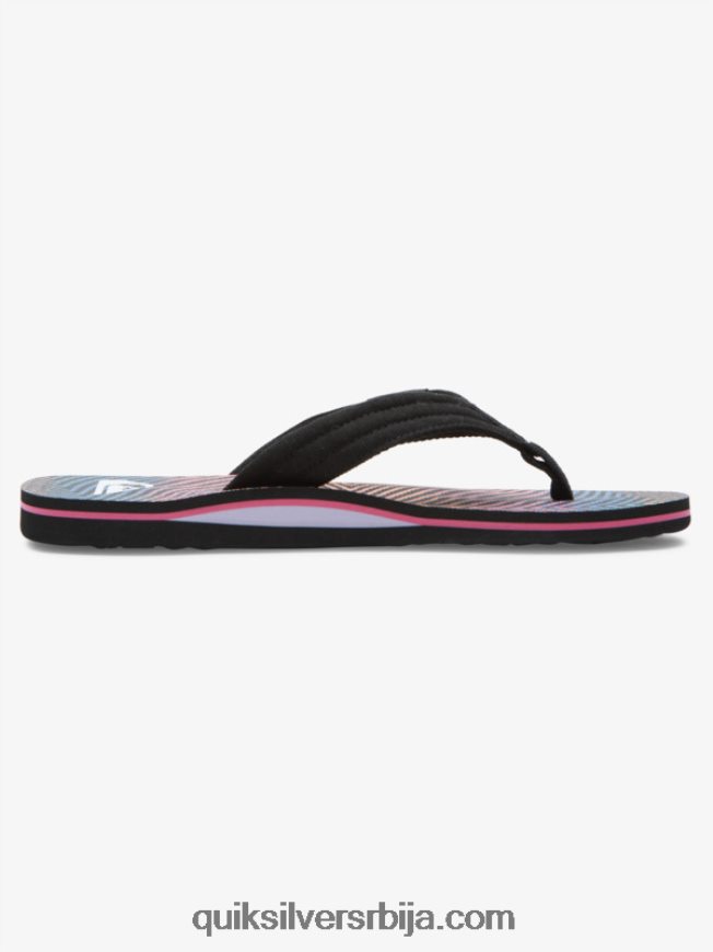 мушкарци Quiksilver молокаи опуштене сандале црна/наранџаста/сива Z824VN502