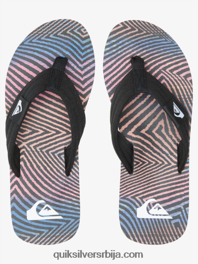 мушкарци Quiksilver молокаи опуштене сандале црна/наранџаста/сива Z824VN502