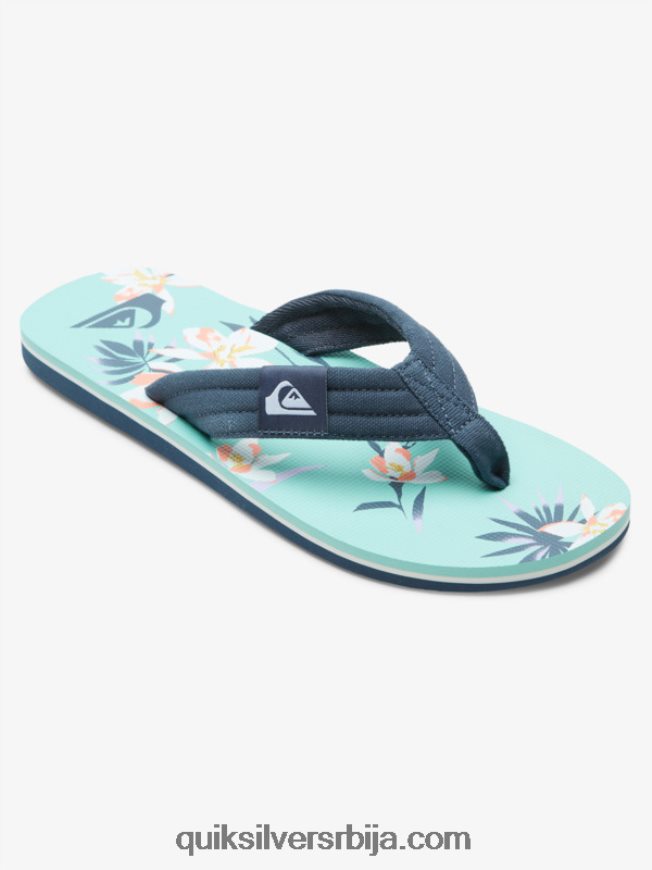 мушкарци Quiksilver молокаи опуштене сандале плаво зелене Z824VN505