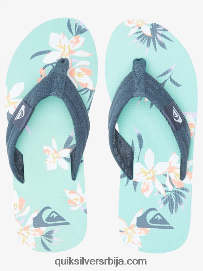 мушкарци Quiksilver молокаи опуштене сандале плаво зелене Z824VN505