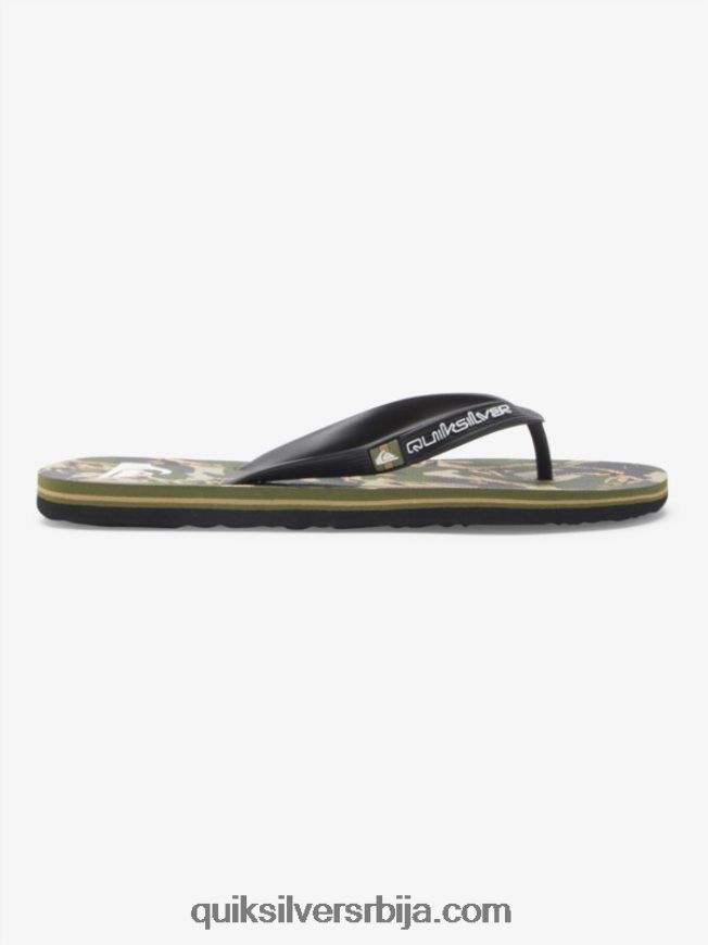 мушкарци Quiksilver молокаи арт јапанке црно/зелено Z824VN516