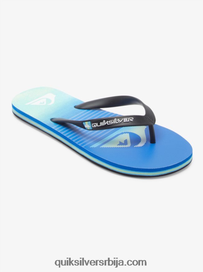 мушкарци Quiksilver молокаи арт јапанке црна/зелена/плава Z824VN518