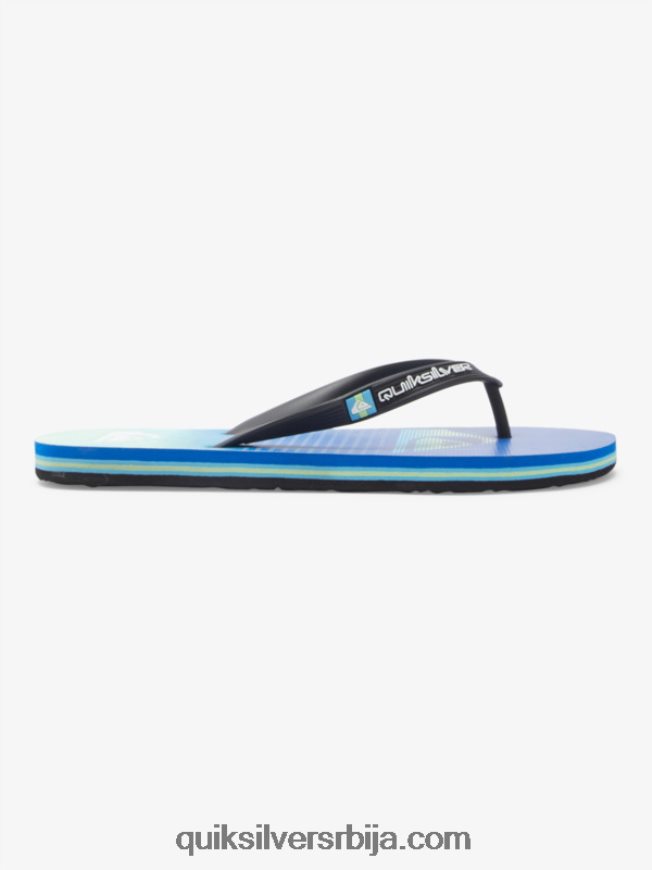 мушкарци Quiksilver молокаи арт јапанке црна/зелена/плава Z824VN518