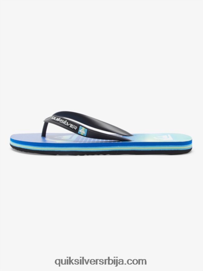 мушкарци Quiksilver молокаи арт јапанке црна/зелена/плава Z824VN518