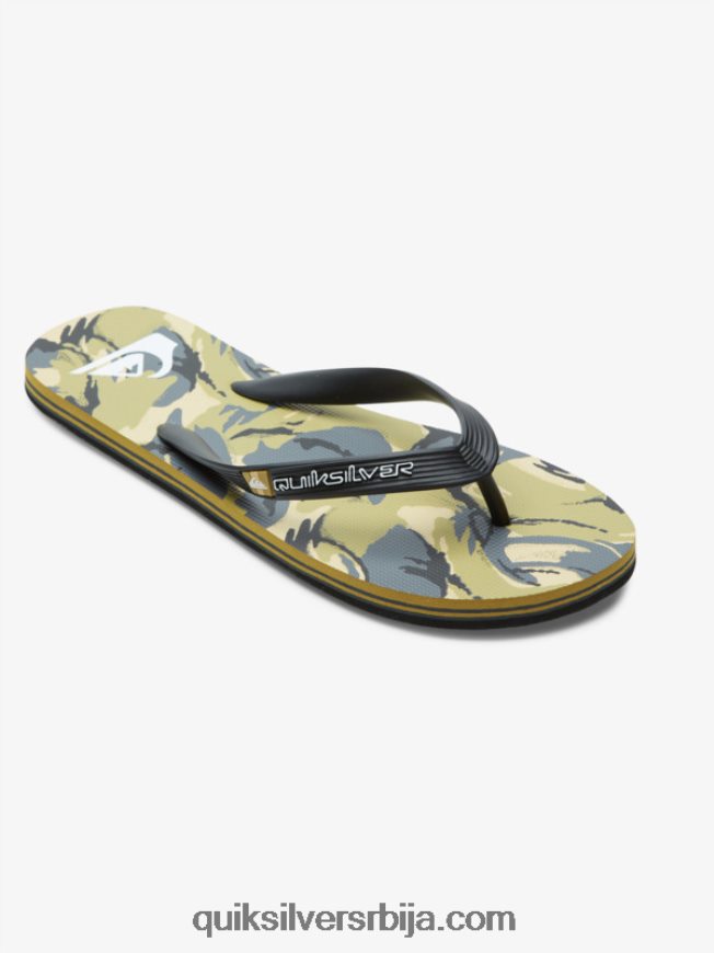 мушкарци Quiksilver молокаи арт јапанке црна/сива/браон Z824VN522