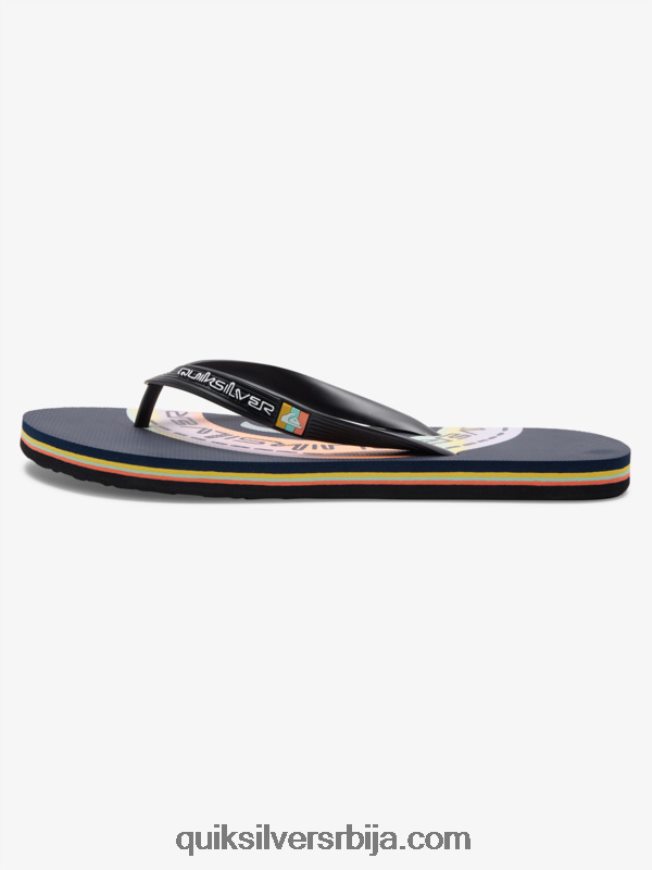 мушкарци Quiksilver молокаи арт јапанке плава/наранџаста Z824VN523