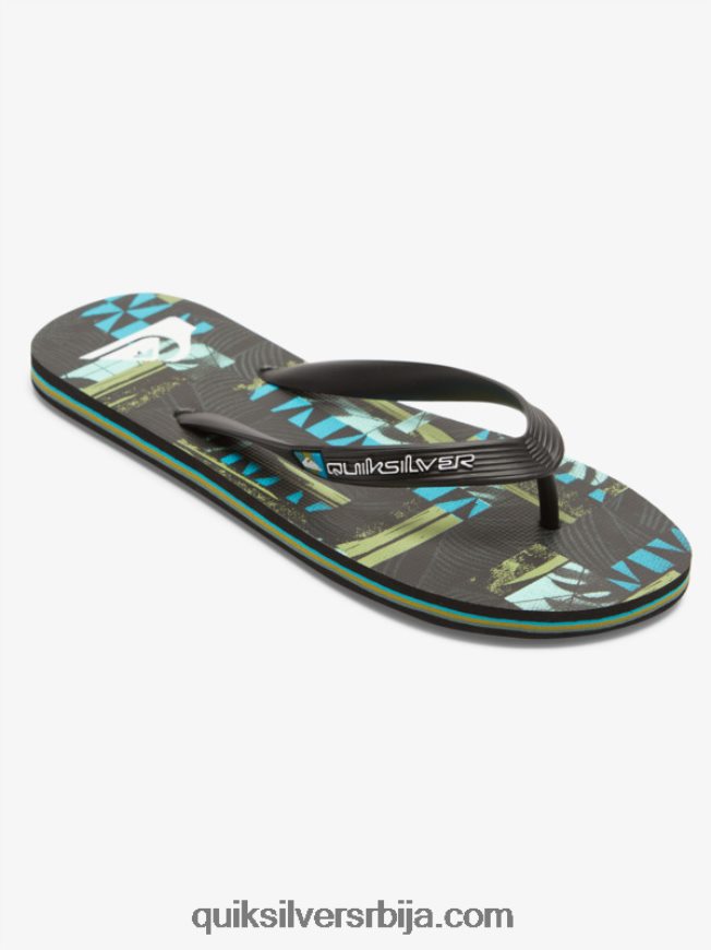 мушкарци Quiksilver грегг каплан молокаи арт јапанке црна/плава/зелена Z824VN524
