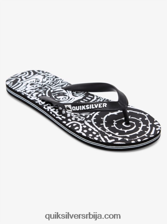 мушкарци Quiksilver молокаи арт јапанке црно бели Z824VN525