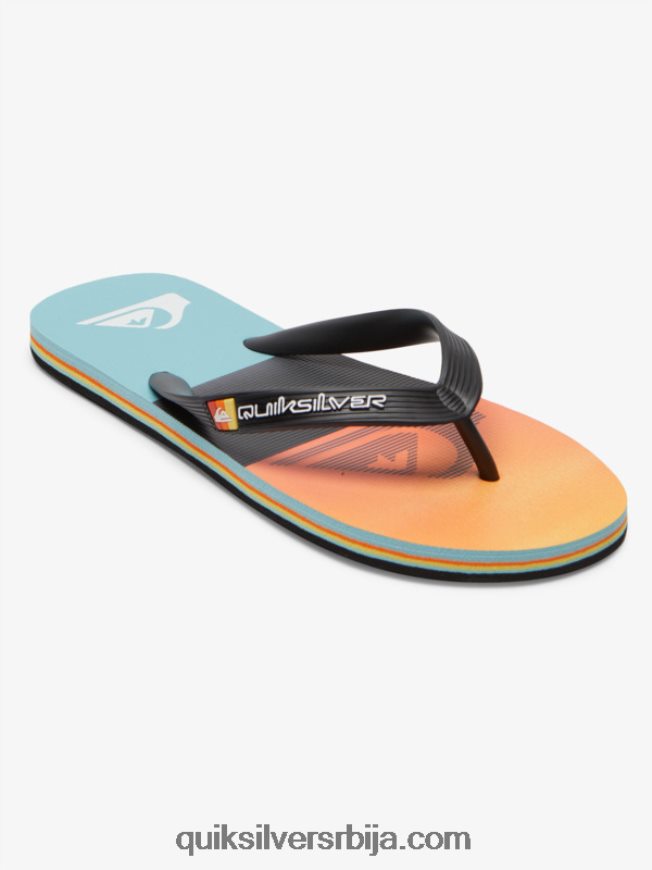 мушкарци Quiksilver Молокаи панел јапанке црно/наранџасто Z824VN568