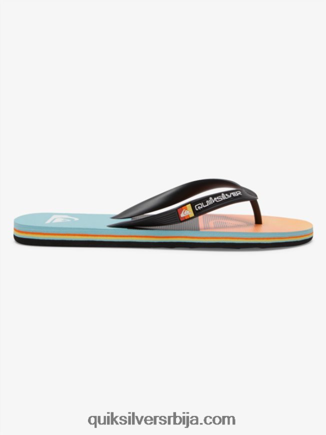 мушкарци Quiksilver Молокаи панел јапанке црно/наранџасто Z824VN568