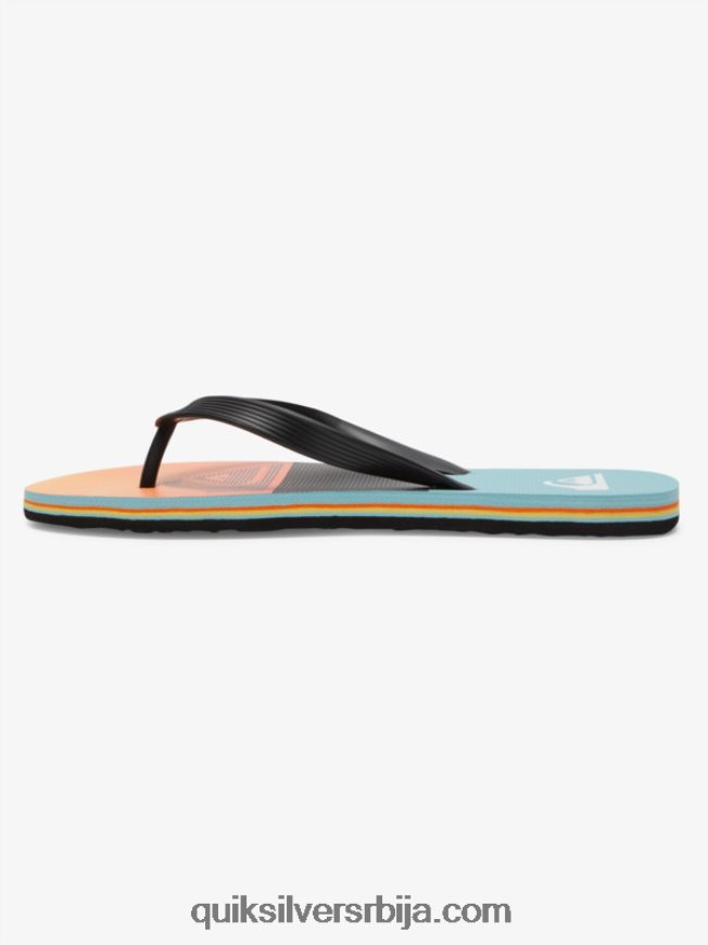 мушкарци Quiksilver Молокаи панел јапанке црно/наранџасто Z824VN568