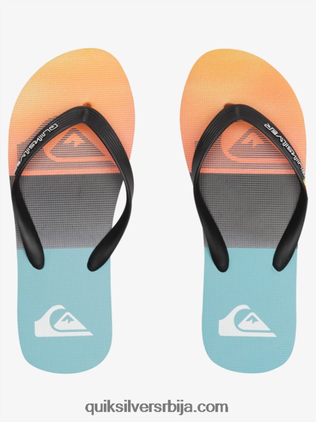 мушкарци Quiksilver Молокаи панел јапанке црно/наранџасто Z824VN568