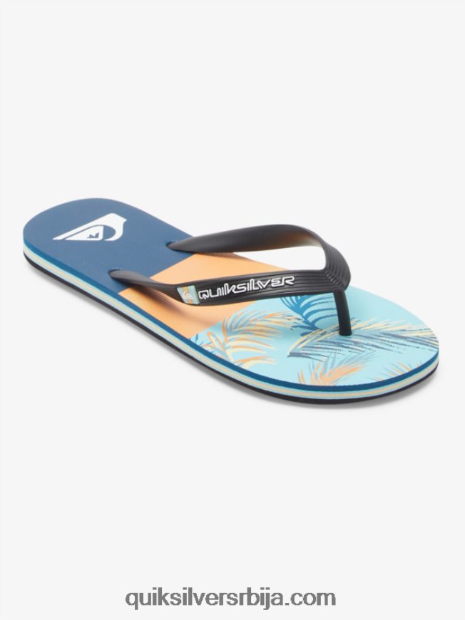 мушкарци Quiksilver Молокаи панел јапанке плава/црна/жута Z824VN569