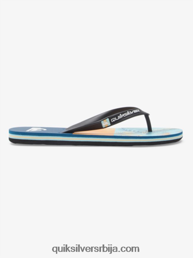 мушкарци Quiksilver Молокаи панел јапанке плава/црна/жута Z824VN569
