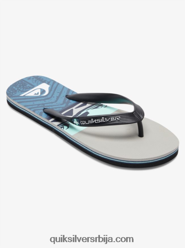 мушкарци Quiksilver Молокаи панел јапанке сива/црна/плава Z824VN572