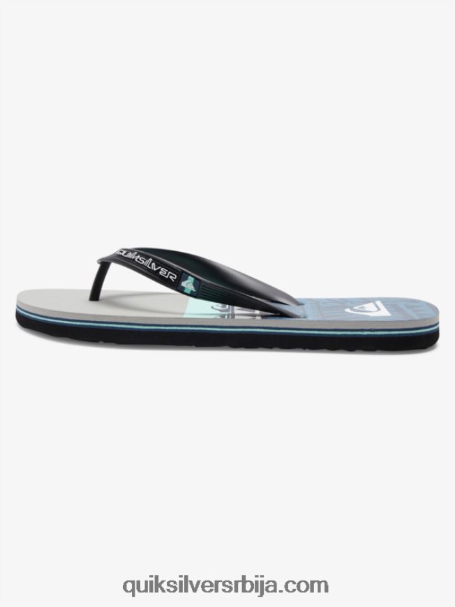 мушкарци Quiksilver Молокаи панел јапанке сива/црна/плава Z824VN572