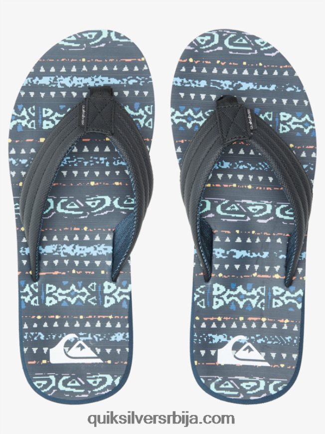 мушкарци Quiksilver сандале са царвер принтом плаво црно Z824VN616