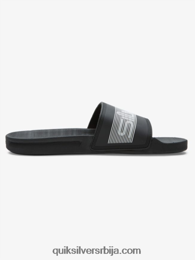 мушкарци Quiksilver риви вордмарк слиде сандале црн Z824VN683