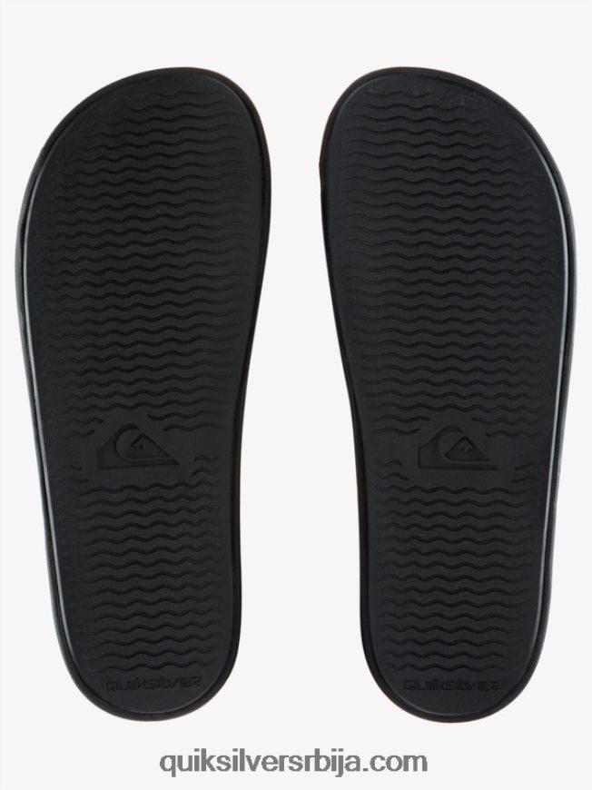 мушкарци Quiksilver риви вордмарк слиде сандале црн Z824VN683