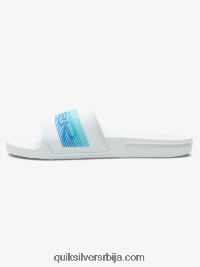 мушкарци Quiksilver риви вордмарк слиде сандале бело/плаво Z824VN686