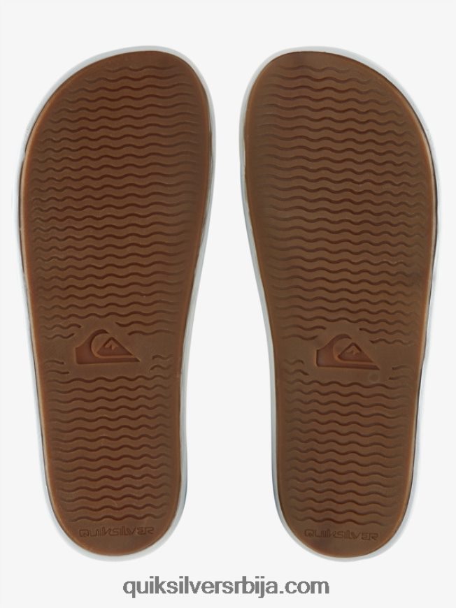 мушкарци Quiksilver риви вордмарк слиде сандале бело/плаво Z824VN686