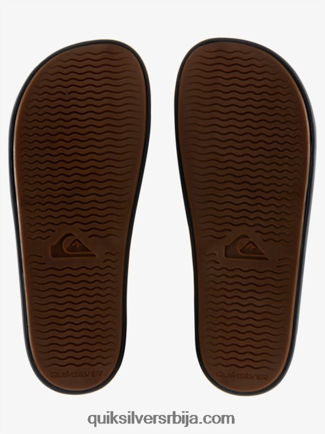 мушкарци Quiksilver риви вордмарк слиде сандале црно/сиво Z824VN690