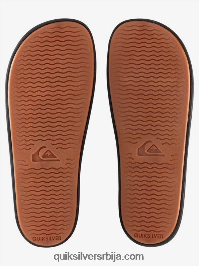мушкарци Quiksilver риви вордмарк слиде сандале црна/наранџаста/плава Z824VN693