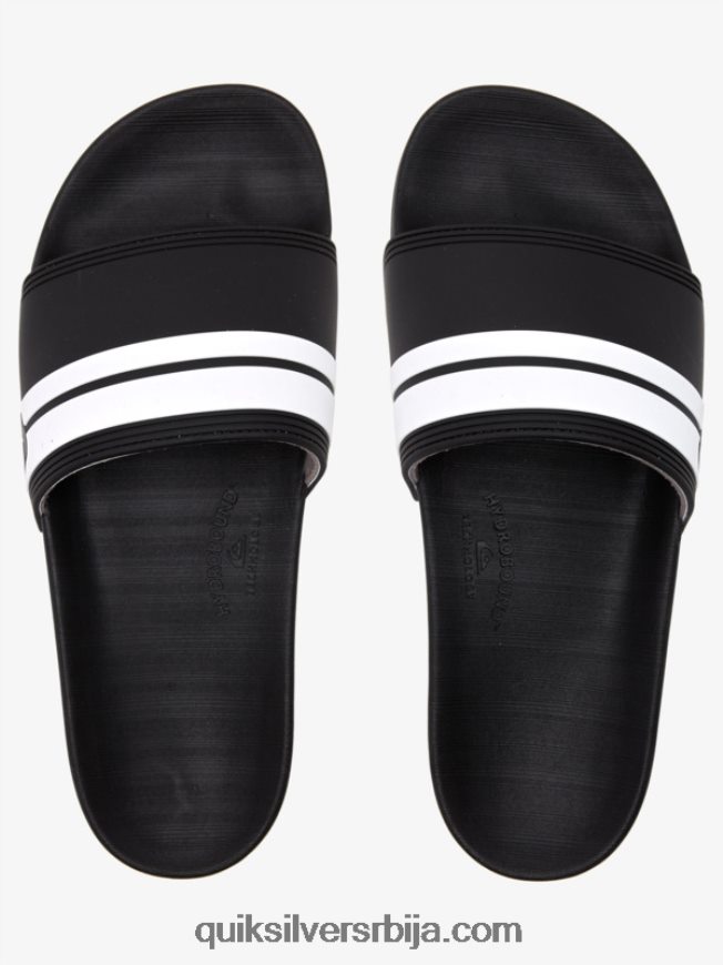 мушкарци Quiksilver риви слиде сандале црно бели Z824VN760