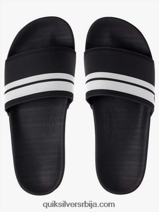 мушкарци Quiksilver риви слиде сандале црно бели Z824VN760