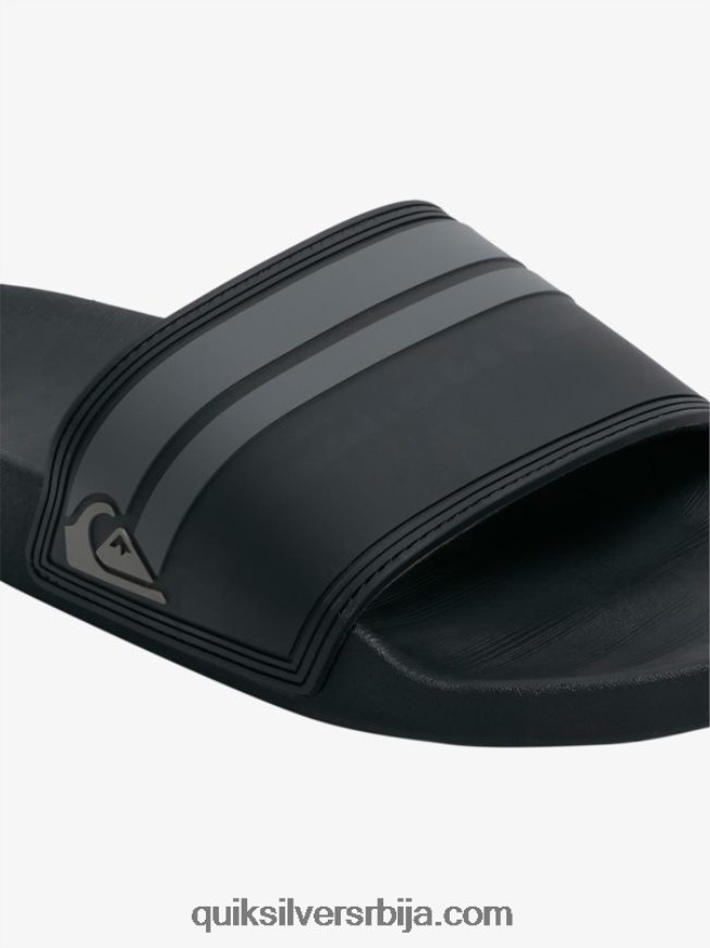 мушкарци Quiksilver риви слиде сандале црно/сиво Z824VN763