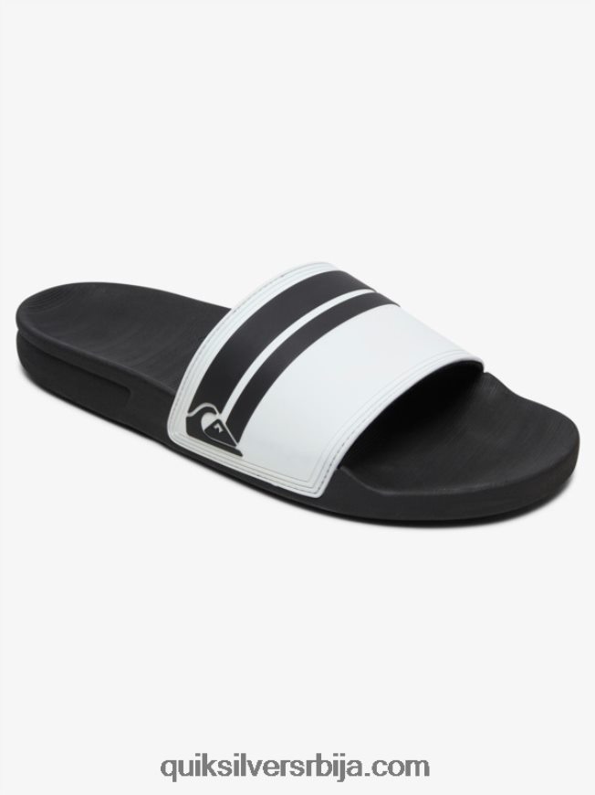 мушкарци Quiksilver риви слиде сандале бело црно Z824VN765