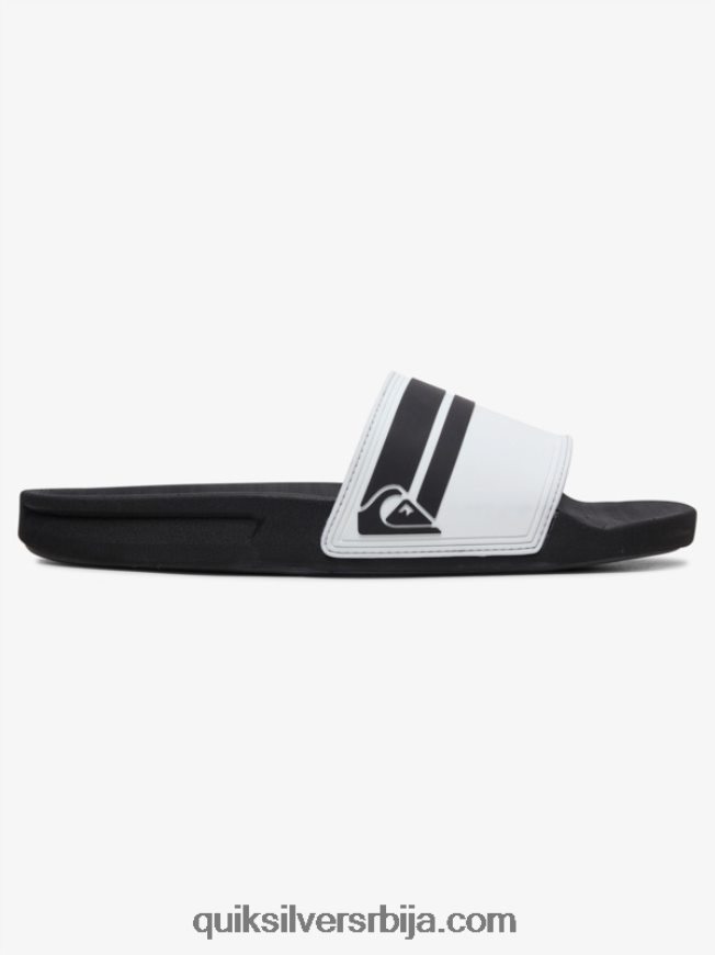 мушкарци Quiksilver риви слиде сандале бело црно Z824VN765