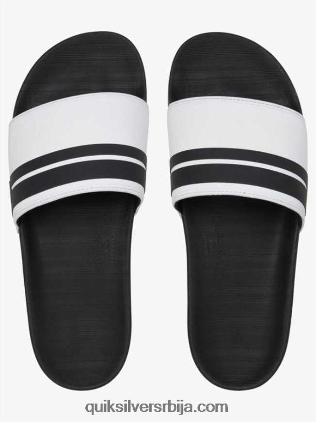 мушкарци Quiksilver риви слиде сандале бело црно Z824VN765